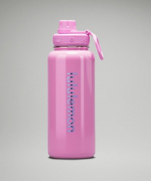 Bouteilles d'eau Lululemon Back to Life Sport Bottle 32oz Femme Rose | FR_LuLu65418