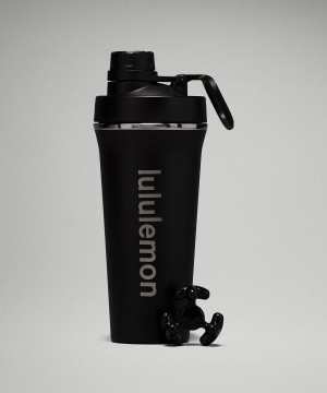 Bouteilles d'eau Lululemon Back to Life Shaker Bottle 24oz Femme Noir | FR_LuLu11850