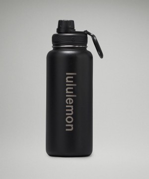 Bouteilles d'eau Lululemon Back to Life Sport Bottle 32oz Femme Noir | FR_LuLu19947