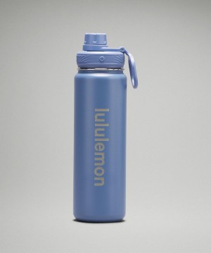 Bouteilles d'eau Lululemon Back to Life Sport Bottle 24oz Femme Bleu | FR_LuLu58587