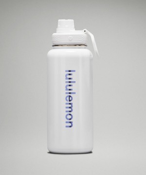 Bouteilles d'eau Lululemon Back to Life Sport Bottle 32oz Homme Blanche | FR_LuLu51380