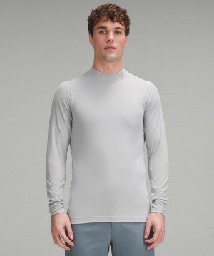 Chemise À Manches Longues Lululemon Mockneck Golf Homme Argent | FR_LuLu72796