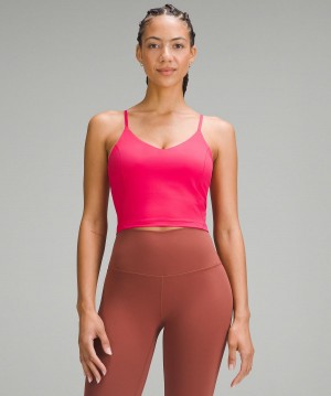 Chemises Lululemon Align™ Cropped Cami Femme Rose | FR_LuLu44442