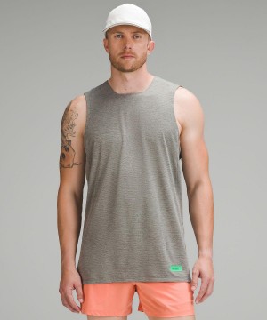 Chemises Lululemon Fast and Free Trail Running Tank Top Homme Grise | FR_LuLu80922