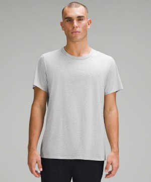 Chemises Lululemon Fundamental T-Shirt Homme Argent | FR_LuLu89981