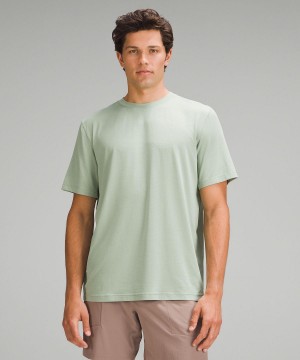 Chemises Lululemon License to Train Relaxed-Fit Short-Sleeve Homme Vert | FR_LuLu69914