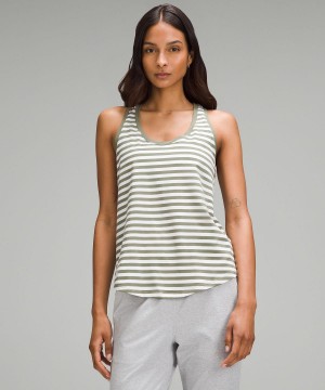 Chemises Lululemon Love Femme Stripes Vert Blanche | FR_LuLu66100