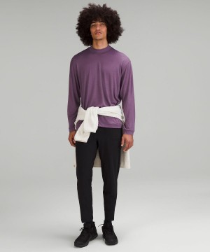 Chemises Lululemon Merino Wool-Blend Long-Sleeve Homme Violette | FR_LuLu10934