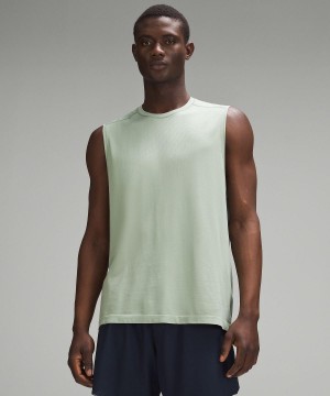 Chemises Lululemon Metal Vent Tech Sleeveless Homme Vert Olive | FR_LuLu19354