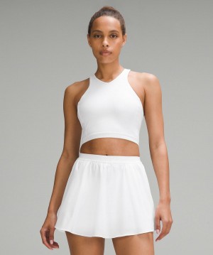 Chemises Lululemon Narrow Hem Cropped Tennis Femme Blanche | FR_LuLu29481