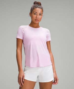 Chemises Lululemon Sculpt Short-Sleeve Femme Rose | FR_LuLu71858