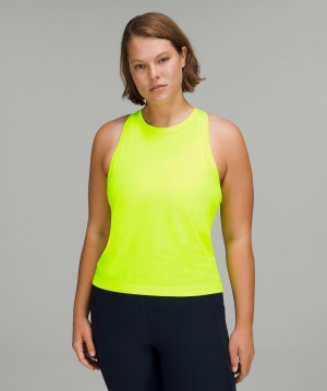 Chemises Lululemon Swiftly Tech High-Neck 2.0 Femme Jaune | FR_LuLu35399