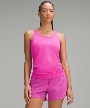 Chemises Lululemon Swiftly Tech Racerback 2.0 Femme Rose | FR_LuLu24898