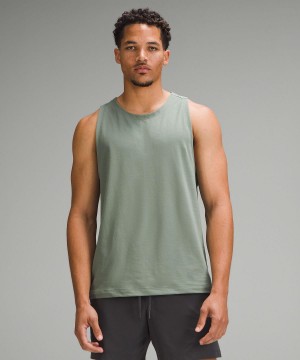 Chemises Lululemon Zeroed In Tank Homme Grise Vert | FR_LuLu13733