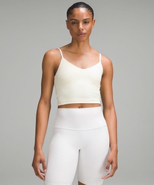 Debardeur Lululemon Align™ Cropped Cami Femme Blanche | FR_LuLu80870