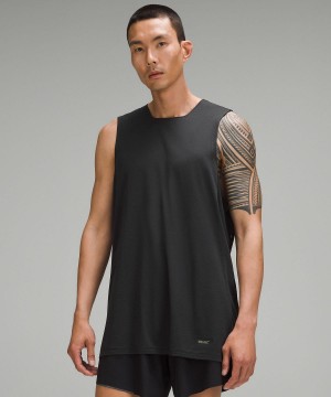 Debardeur Lululemon Fast and Free Trail Running Homme Noir | FR_LuLu43599