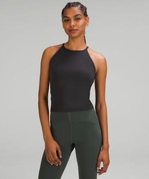 Debardeur Lululemon Lightweight High-Neck Yoga Femme Noir | FR_LuLu84167