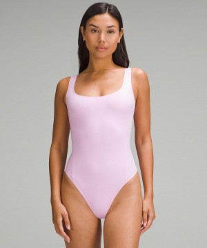 Debardeur Lululemon Wundermost Ultra-Soft Nulu Square-Neck Sleeveless Bodysuit Femme Violette | FR_LuLu32713