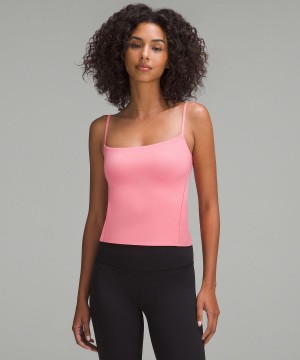 Debardeur Lululemon Wundermost Ultra-Soft Nulu Spaghetti-Strap Cami Femme Rose | FR_LuLu77100