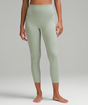 Leggings Lululemon Align™ High-Rise Crop 23" Femme Vert | FR_LuLu40973