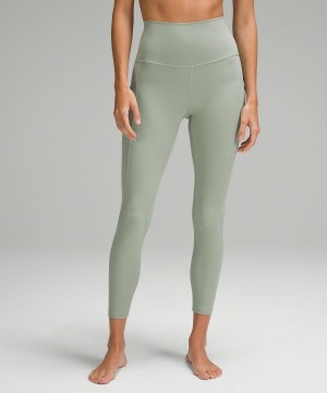 Leggings Lululemon Align™ High-Rise Pant with Pockets 25" Femme Vert | FR_LuLu97302