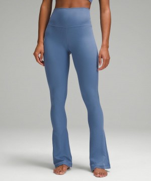 Leggings Lululemon Align™ High-Rise Ribbed Mini-Flare Pant Femme Bleu | FR_LuLu76880