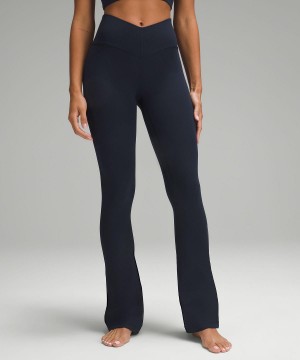 Leggings Lululemon Align™ V-Waist Mini-Flare Pant Femme Bleu Marine | FR_LuLu54443