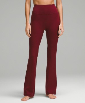 Leggings Lululemon Groove Super-High-Rise Flared Pant Nulu Femme Rouge Bordeaux | FR_LuLu23261