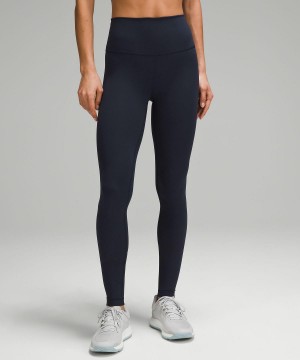 Leggings Lululemon Wunder Train High-Rise Tight 31" Femme Bleu Marine | FR_LuLu99353