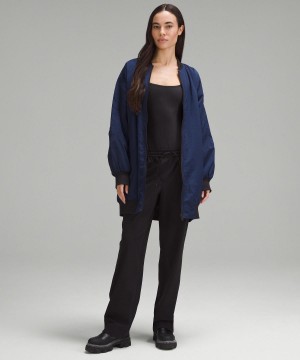 Manteaux Et Vestes Lululemon Non-Stop Bomber Femme Noir Bleu | FR_LuLu13142