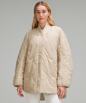 Manteaux Et Vestes Lululemon Quilted Light Insulation Femme Beige | FR_LuLu80037