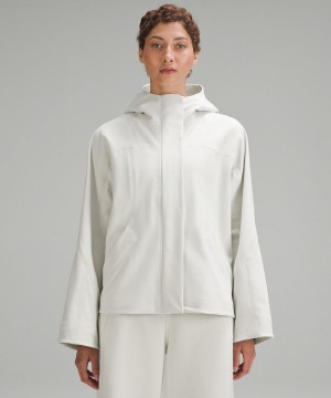 Manteaux Et Vestes Lululemon RepelShell Cinch-Back Rain Femme Blanche | FR_LuLu89416