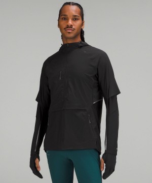 Manteaux Et Vestes Lululemon SenseKnit Composite Running Homme Noir | FR_LuLu17847