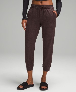 Pantalon Jogger Lululemon Soft Jersey Classic-Fit Mid-Rise Femme Cafe | FR_LuLu20636