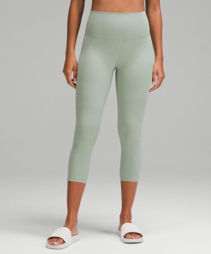 Pantalon Lululemon Align™ High-Rise Crop 21" Femme Vert | FR_LuLu10150