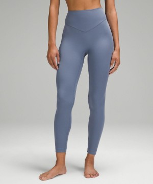 Pantalon Lululemon Breezethrough High-Rise Tight 25" Femme Bleu | FR_LuLu11471