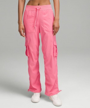 Pantalon Lululemon Dance Studio Relaxed-Fit Mid-Rise Cargo Femme Rose | FR_LuLu36538