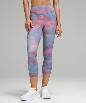 Pantalon Lululemon Fast and Free High-Rise Crop 23" Pockets Femme Multicolore | FR_LuLu48774