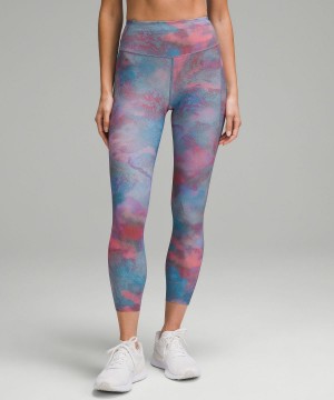 Pantalon Lululemon Fast and Free High-Rise Tight 25” Pockets Femme Multicolore | FR_LuLu87708