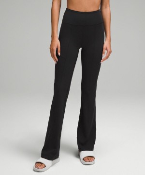 Pantalon Lululemon Groove High-Rise Flaredwith Pockets 32.5" Femme Noir | FR_LuLu45808