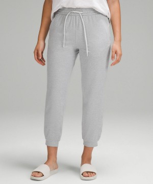 Pantalon Lululemon Soft Jersey Classic-Fit Mid-Rise Femme Grise Clair | FR_LuLu29498