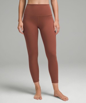 Pantalon Lululemon Wunder Under SmoothCover High-Rise Tight 25" Femme Cuivre | FR_LuLu64849