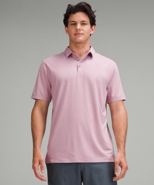 Polos Lululemon Evolution Short-Sleeve Homme Rose Rose | FR_LuLu40051