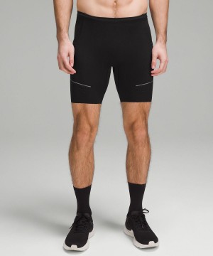 Short Lululemon Fast and Free Half Tight 8" Homme Noir | FR_LuLu83266