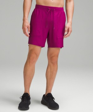 Short Lululemon License to Train Linerless 7" Homme Violette | FR_LuLu61909