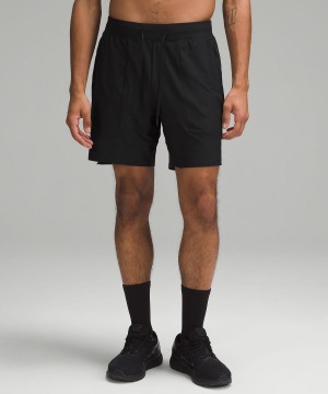 Short Lululemon License to Train Linerless 7" Homme Noir | FR_LuLu53111