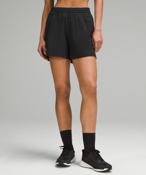 Short Lululemon Lightweight High-Rise Hiking 4" Femme Noir | FR_LuLu74414