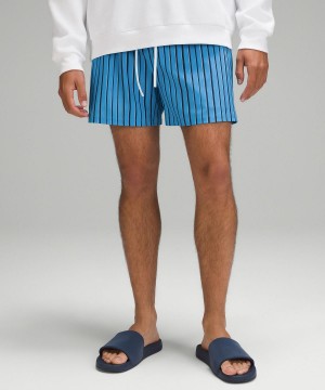 Short Lululemon Pool 5" Homme Bleu Marine Multicolore | FR_LuLu37481