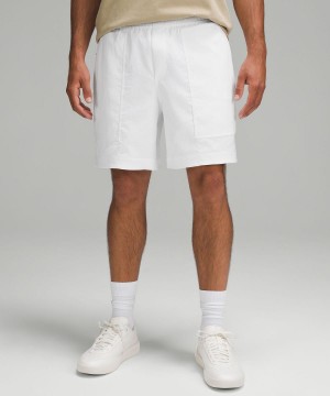 Short Lululemon Relaxed-Fit Pull-On 7" Homme Blanche | FR_LuLu23487