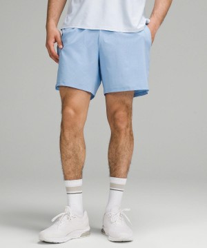 Short Lululemon Vented Tennis 6" Classic Fit Homme Bleu | FR_LuLu66288